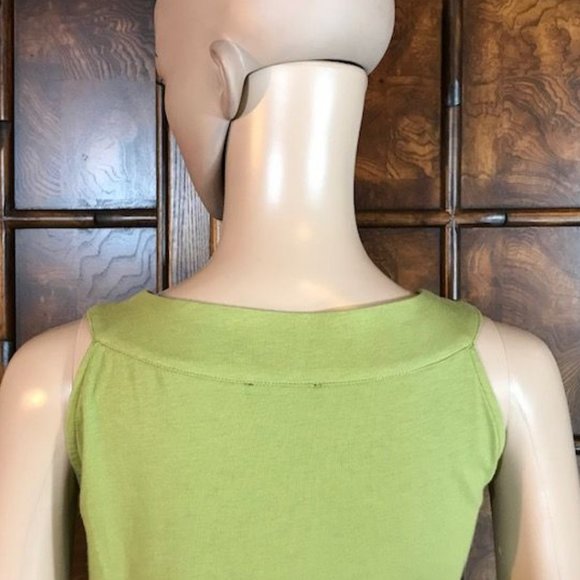 Anne Klein Roman Citrine Matte Bronze Sequin Pima Cotton/Modal Swing Tank - Picture 6 of 11